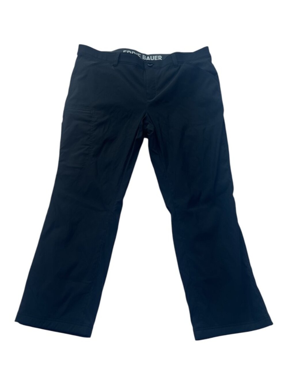 Men's EDDIE BAUER WATER RESISTANT Fleece Lined Men's Pants Size 40 x 30 BLACK